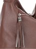 Kožené kabelka shopper bag Genuine Leather hnědá 1326